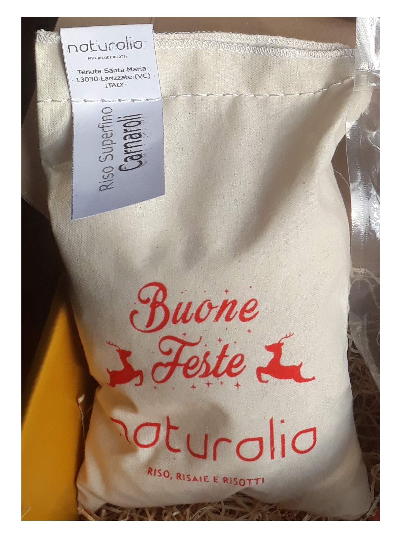 Confezione regalo Kit Risotto Panissa - Riso Carnaroli coi fagioli e il Salam dla Duja. Prodotto italiano 100%.