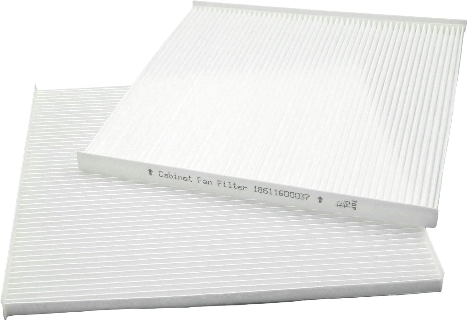 5-Pack BAIZHIHUA 18611600037 Cabinet Fan Filter Compatible with 4th Generation Filterfans PFF60000, PF 6x.000, PFA 60.000 Light Grey, Nema Type 12 Protection IP55, Filtermat Material