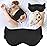 AMAZKER Cute Sleep Eye Mask for Kids, 3D Contoured Cup Sleeping Mask & Blindfold, Concave Molded Night Sleep Mask, Block Out Light, Soft Comfort Eye Shade Cover for Travel Yoga Nap,KD