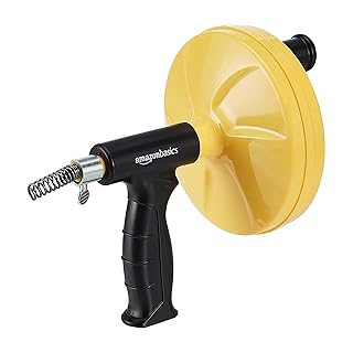 Amazon Basics Plumbing Snake and Storage Bag, 25-Foot