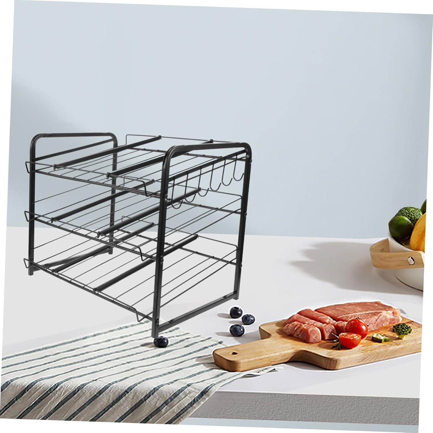 Stackable Can Storage Organizer Soda Can Dispenser for Kitchen Pantry Cabinet Design for Snacks and Beverages