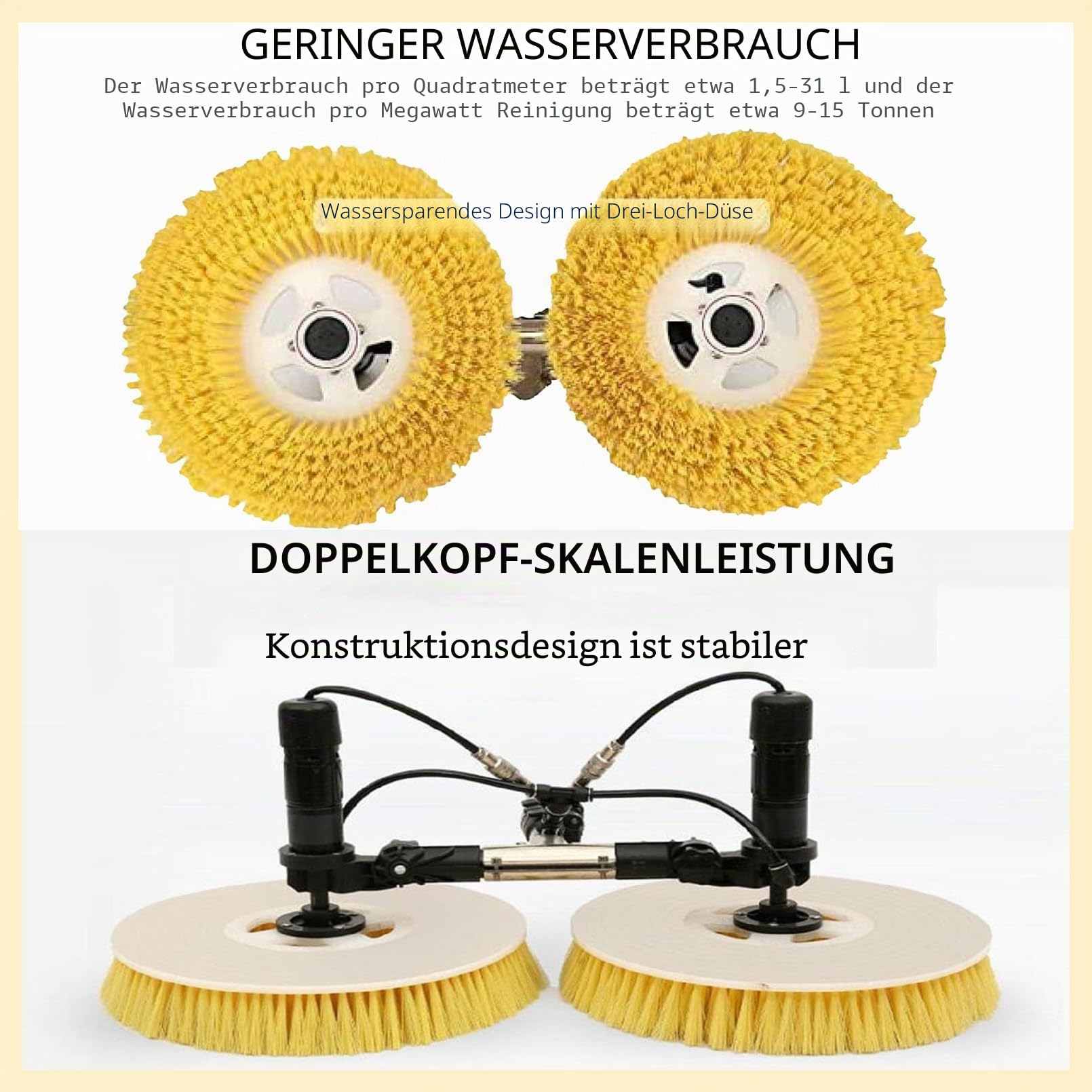 Solar Photovoltaik Panel Reinigung Roboter Verteilt Berg Photovoltaik Panel Reinigung Ausrüstung Pinsel Power Tool