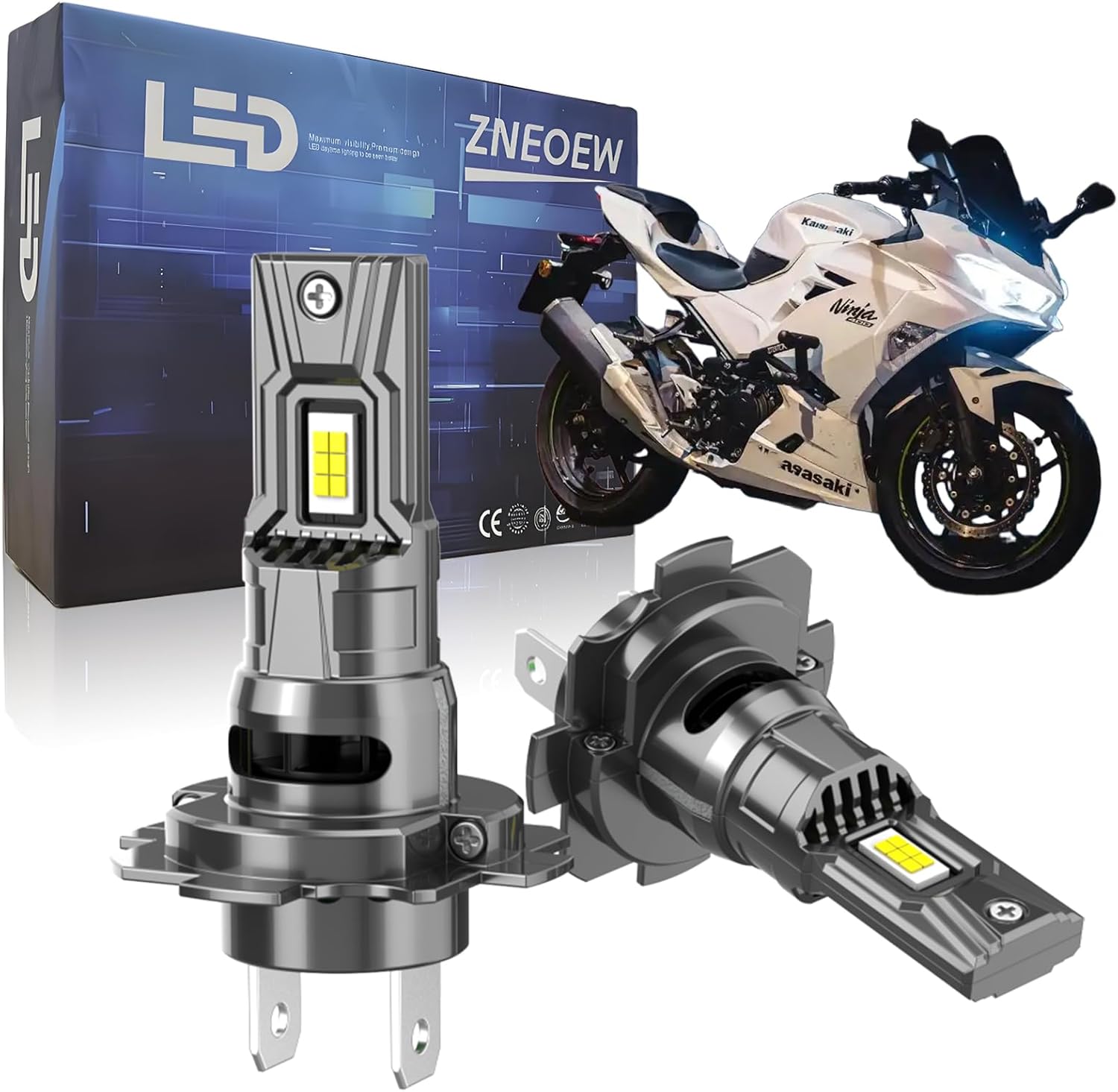 Exciting Comeback: The Powerful Kawasaki Ninja 300 May Return to the U.S. in 2026 5 Compatible with Kawasaki Ninja EX300 300 (year:2012-2017) Headlight Bulbs, H7 Motorcycle Headlight Bulbs or Fog Light, 500% bright 12000LM 6000K White,Interior lights;2-Pack