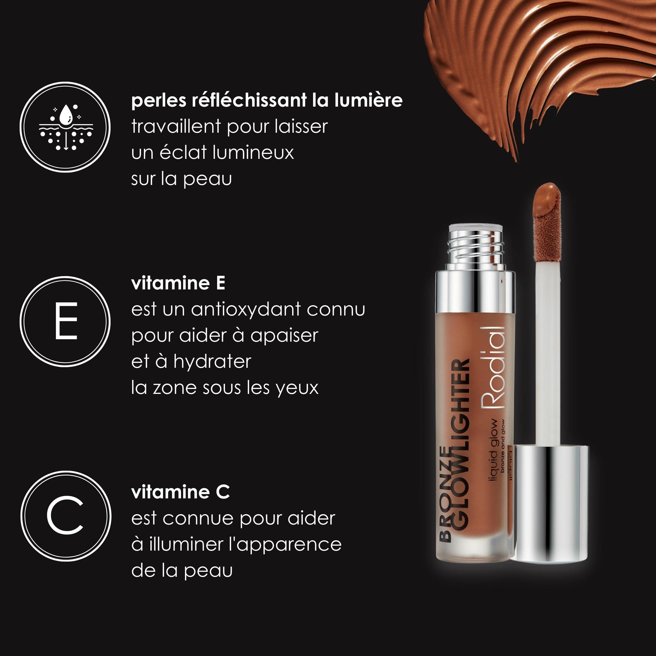 Rodial Bronze Glowlighter 6,1 ml - Crème Bronzante pour une Luminosité Instantanée, Pigment Bronzant Nacré, Formule Légère avec Vitamine E et Vitamine B pour Hydrater et Uniformiser le Teint