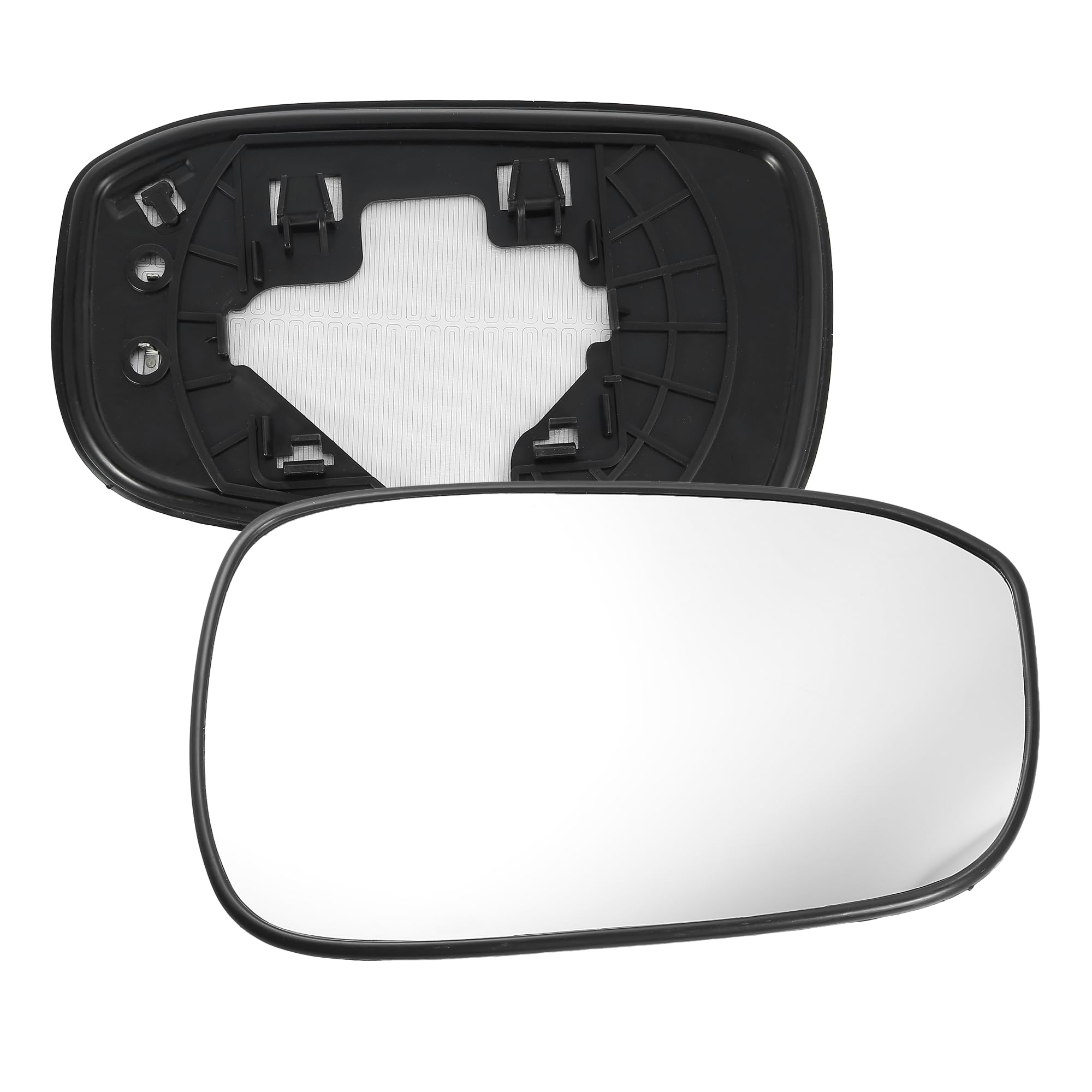 X AUTOHAUX Car Rearview Right Passenger Side Heated Mirror Glass Replacement W/Backing Plate for Honda Accord 2003 2004 2005 2006 2007