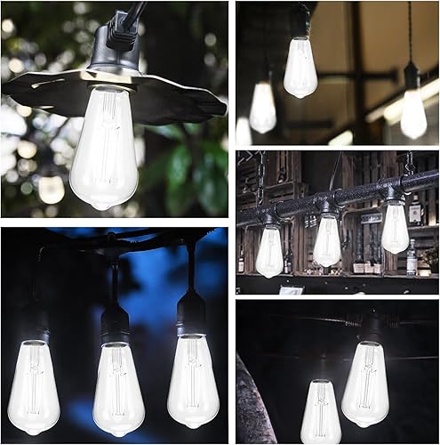 Miniatura 6 de MEGAENERGY Bombilla LED E26 de candelabro equivalente a 75 W, luz blanca diurna de 4000 K, no regulable, bombilla LED Edison vintage de 1050