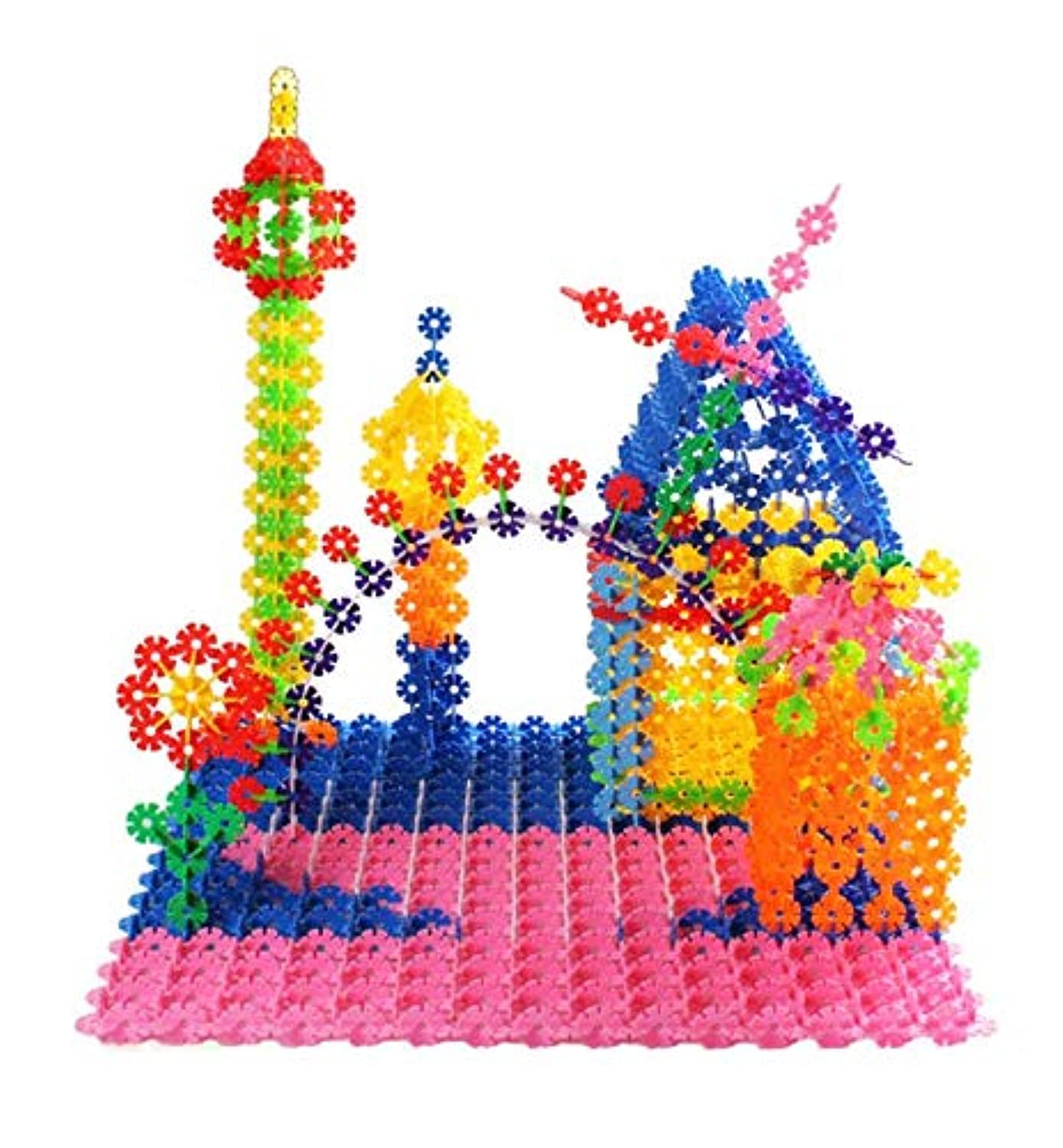 1000pcs Brain Flakes Snowflakes Plastic Interlocking Blocks Construction Learning Building Set