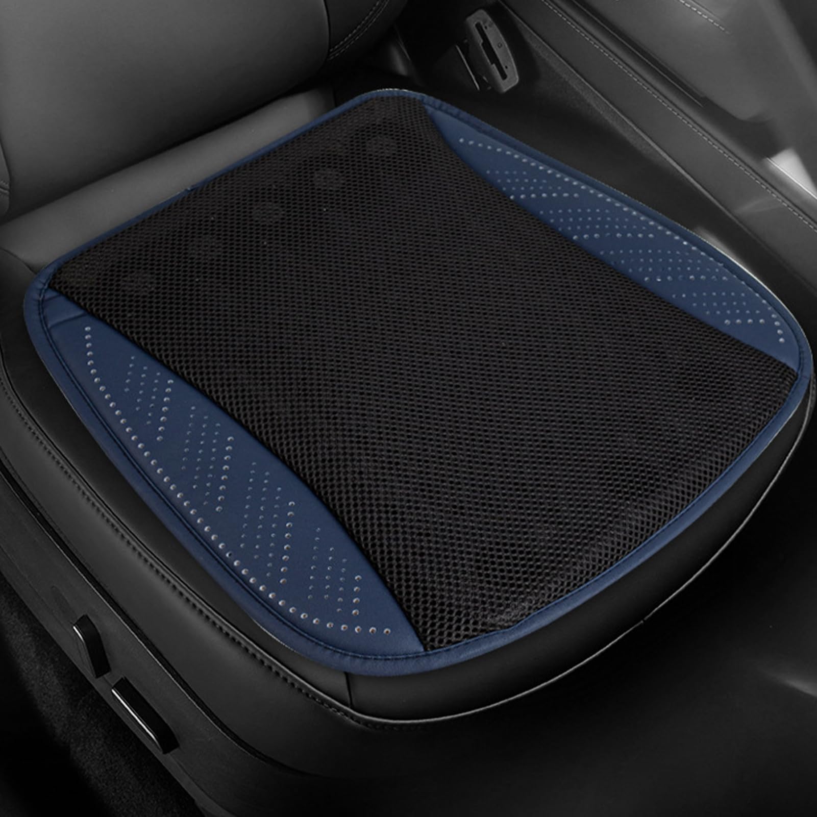 Generisch Coussin rafraîchissant pour siège de voiture, coussin rafraîchissant pour siège de voiture, alimenté par USB, 3 vitesses réglables, anti-transpiration, refroidissement aéré et respirant des