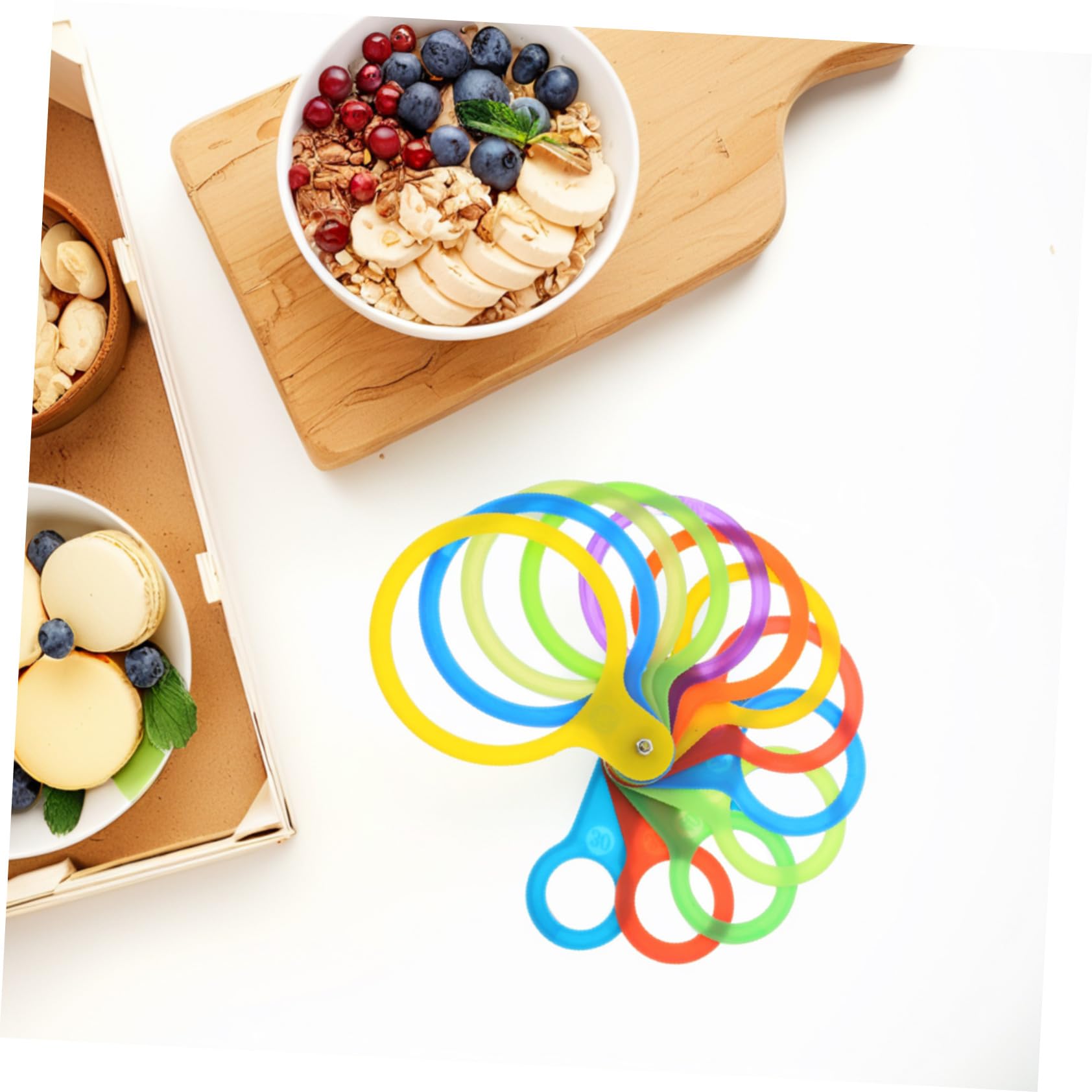 Misurazione Frutta Anelli per Classificazione Mela Arancia Strumento Precisione per Misura Dimensioni Frutti Facile Uso Colore Casuale Colore Casuale