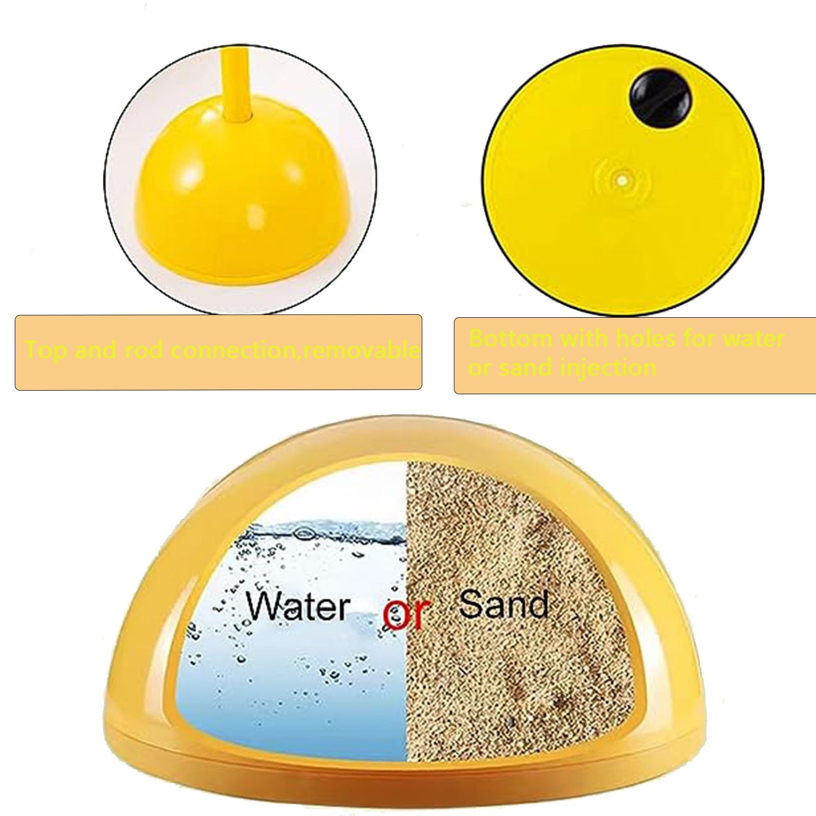 Bastones de Agilidad con Base, Slalom al Aire Libre para Entrenamiento de Agilidad y Entrenamiento de Habilidades Técnicas de Fútbol, Equipo de Entrenamiento Deportivo ( Size : 1.5m/59.1in , Color : 9