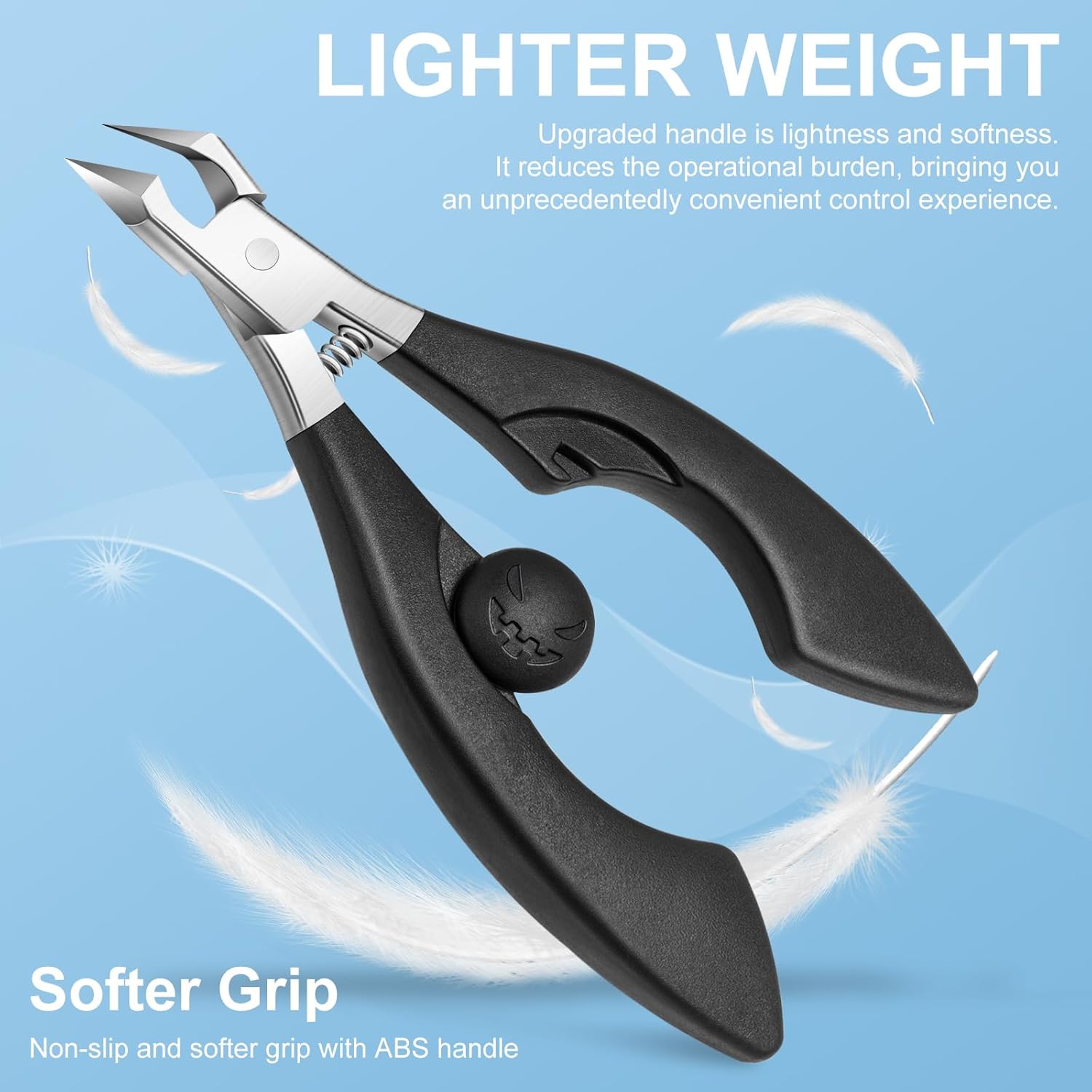 Toe Nail Clipper for Ingrown or Thick Toenails,Toenails Trimmer and Professional Ingrown Toenail Nipper for Seniors with Stainless Steel Surper Sharp Slanted Nail Clippers Blades - Image 6