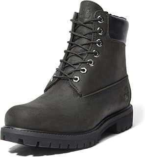 Men's Premium 6 Inch Lace Up Waterproof Boot, Black-NEW 2024, 11.5 Medium