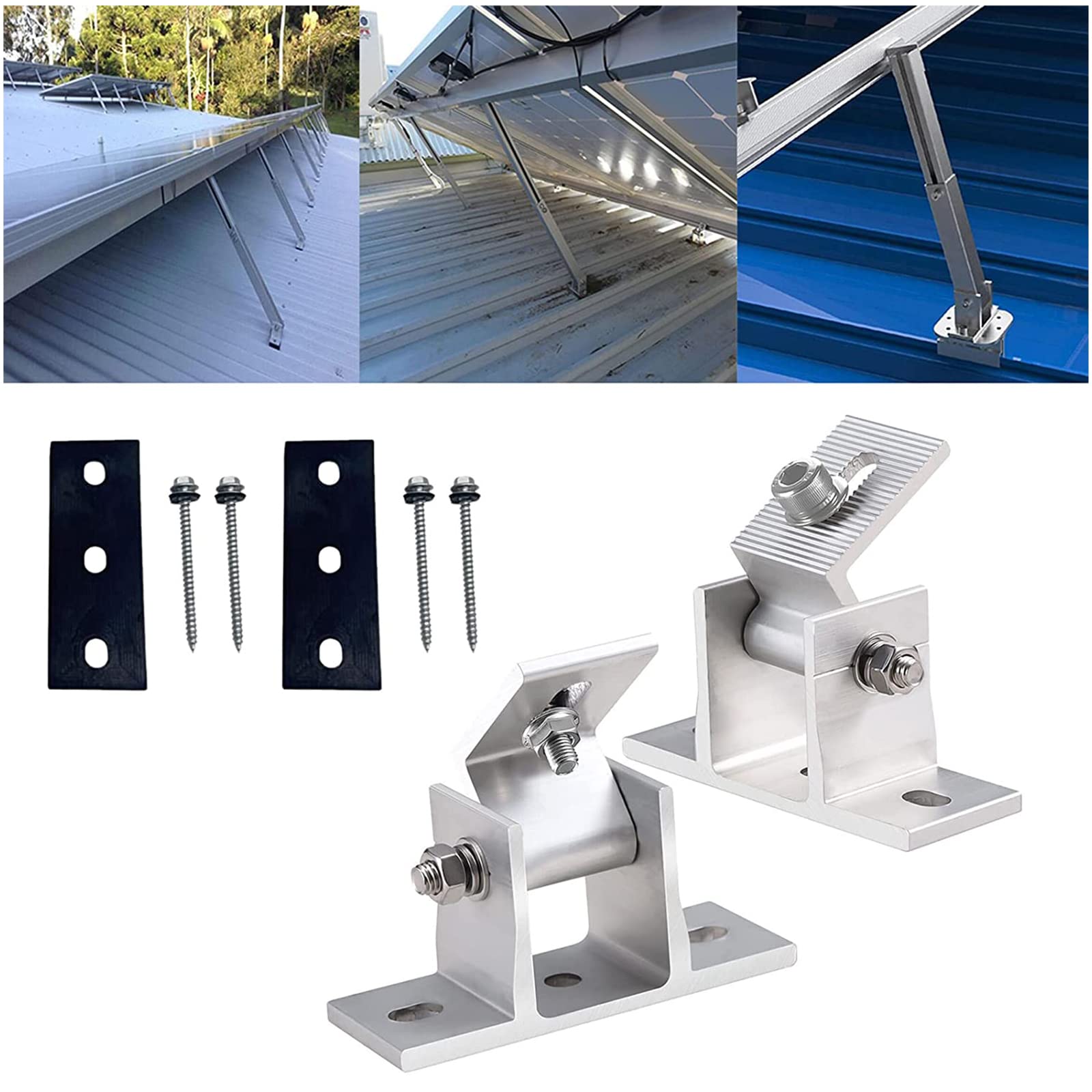 Snapklik.com : Copgge Adjustable Solar Tilt Mount Bracket - Roof Mount ...