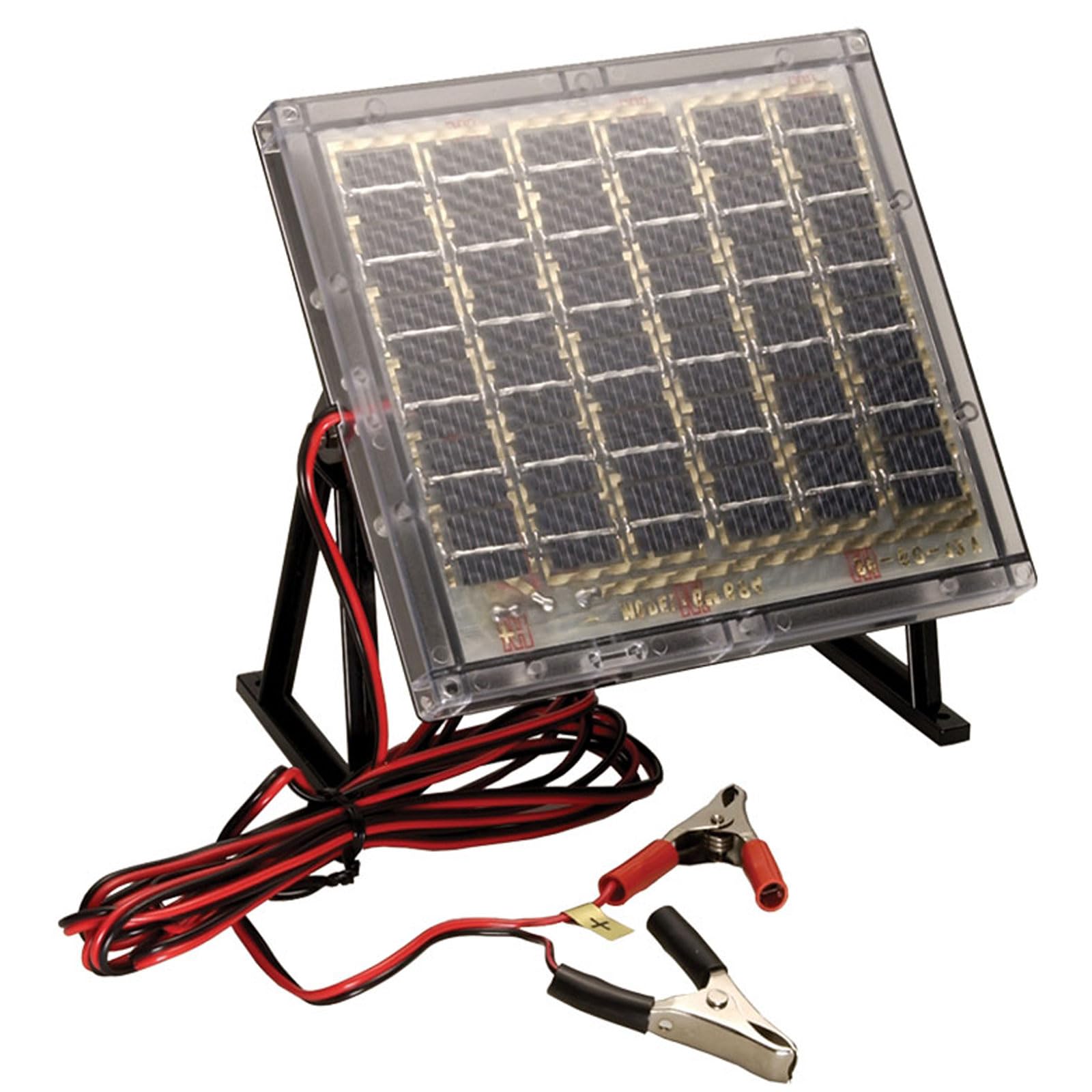 12V Solar Charger | Universal Versatile Durable Weather Resistant Battery Charger with Alligator Clips