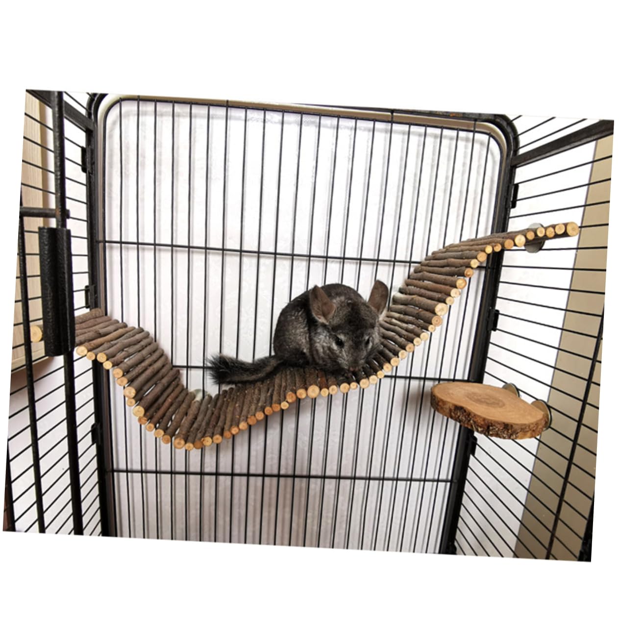 INOOMP 2stücke Kletterleiter Aus Holz Für Kleintiere Hängende Brücke Und Spielzeug Für Hamster Mäuse Und Andere Nager Zum Spielen Und Kauen