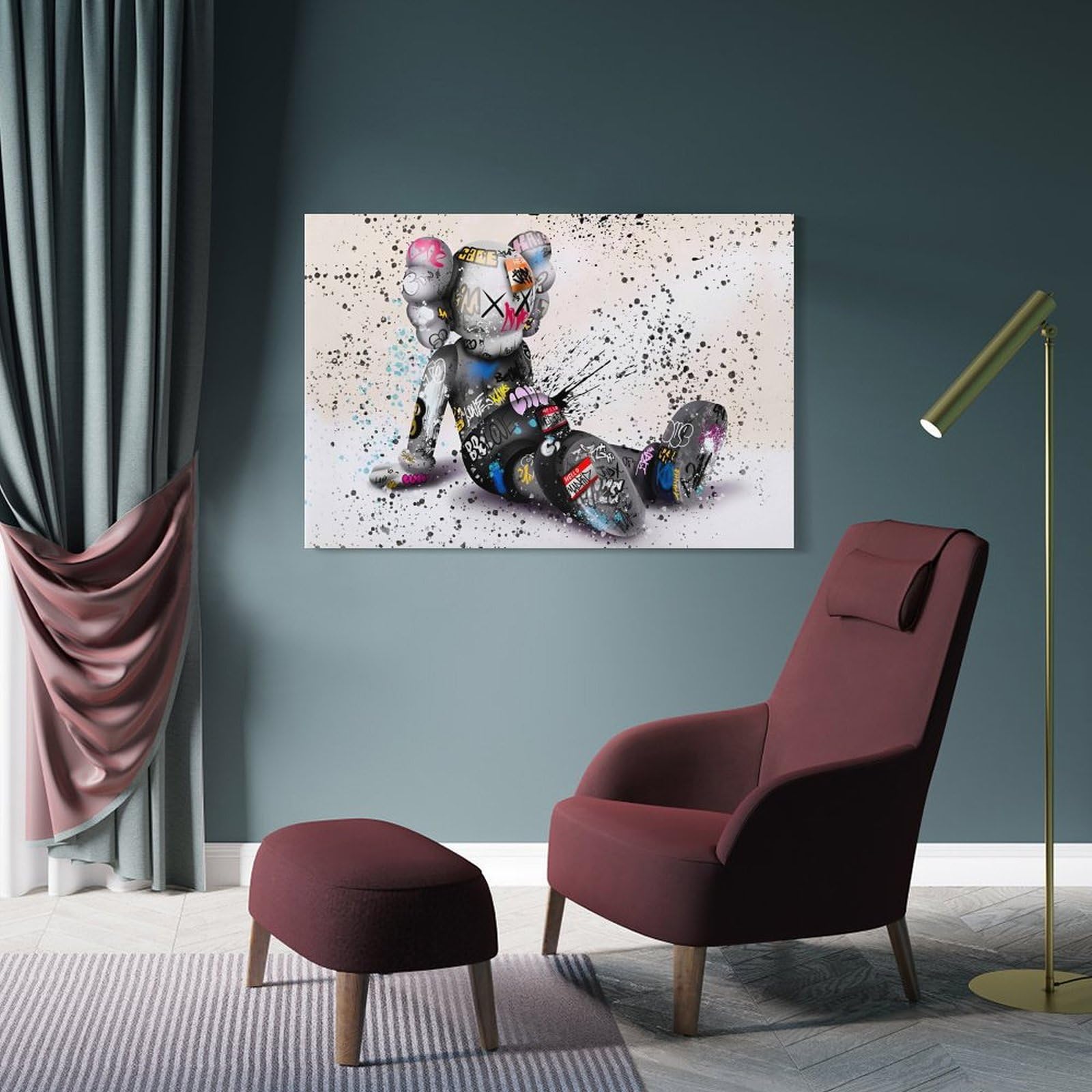 Amazon.co.jp: ノーブランド品 カウズ ポスター アートパネル