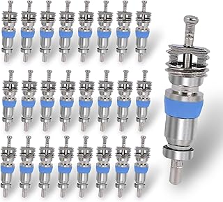 50-Pack Valve Core for R410A R32 R22, High-Pressure with Seal, HVAC Valve Core Replacement for Air Conditioning & Refrigeration Systems