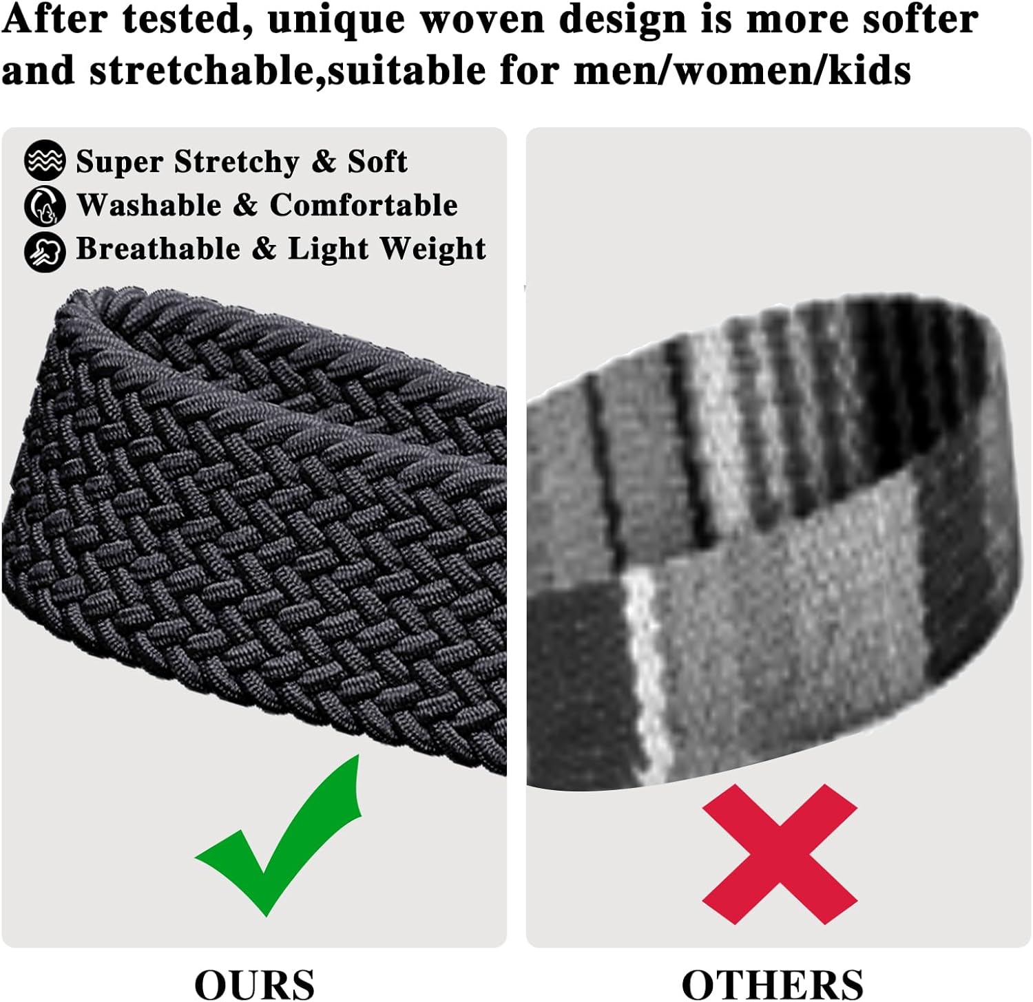 Fishent Stretchy Key Chain, Cute Keychain Wristlet, Upgraded Woven Wrist Lanyard for Keys, Key Chains for Women Men Car Keys ID Badges Card Wallet Phone, Black - Image 5