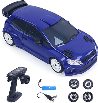LDRC 1:28 4x4 4WD Plastic RC Off-Road Vehicles Drift Car Model LD2801 RTR Remote Control High Speed Race Car Hobby Model for Collection Boys Gift Ages 14+(Blue)