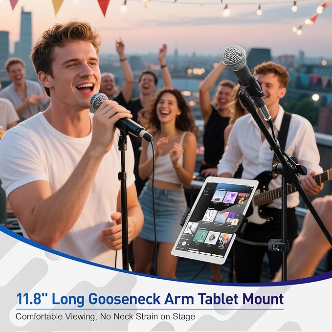 Soporte con Pinza para Tablet, Brazo Gooseneck 11.8", ROCKFREE miniatura 7