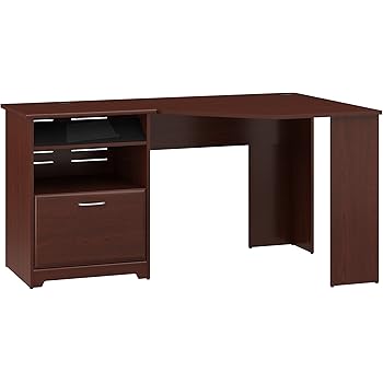 Amazon Com Bush Furniture Cabot Corner Desk With File Drawer In Harvest Cherry Furniture Decor