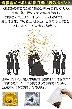 Amazon.co.jp: Daisybee 紙吹雪 キラキラ 銀 コンフェッティ
