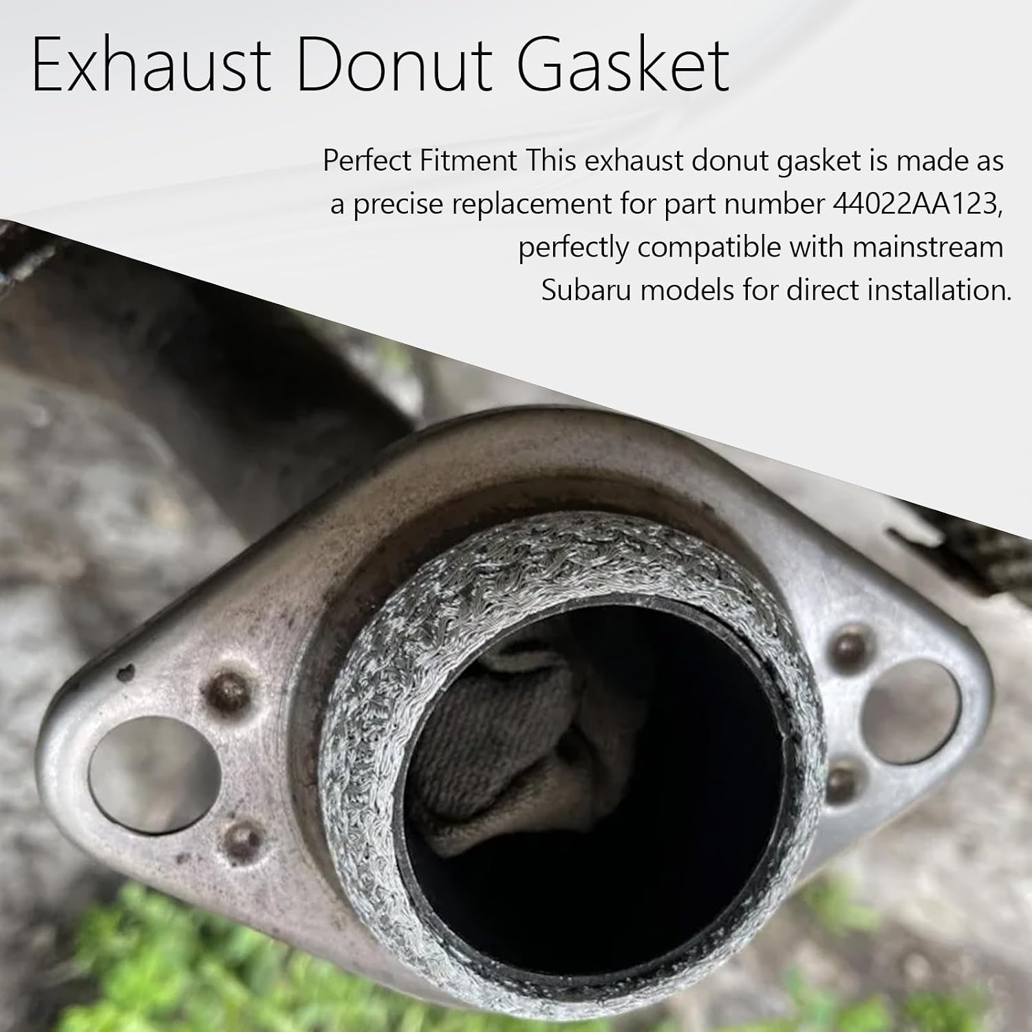 2 Pack Exhaust Donut Gasket, OEM 44022AA123 Replacement Compatible with Subaru Multiple Models