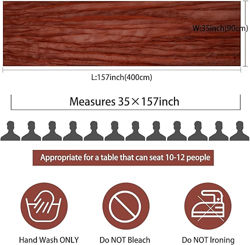 Miniatura 9 de Paquete de 12 caminos de mesa de gasa bohemia, 35 x 72 pulgadas, camino de mesa largo de tela rústica para bodas, despedidas de soltera, decoración