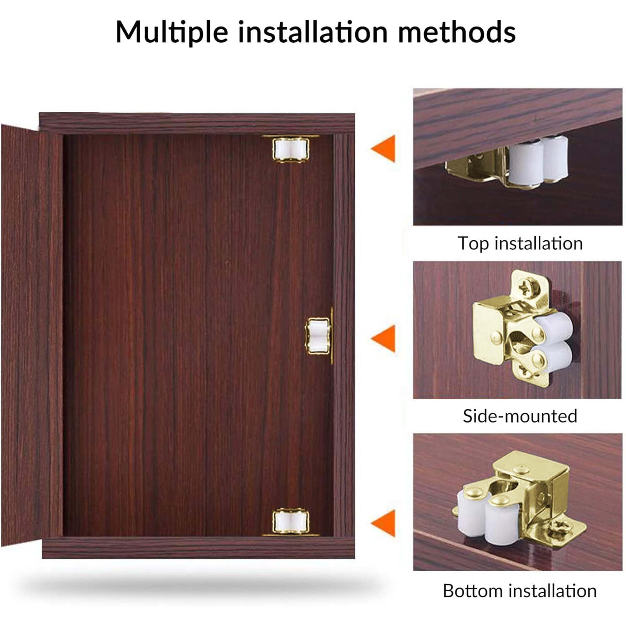 YEYIT 10 Pcs Double Roller Catch Door Catches,Twin Roller Closet Catch Hardware Caravan Door Latch - Image 4