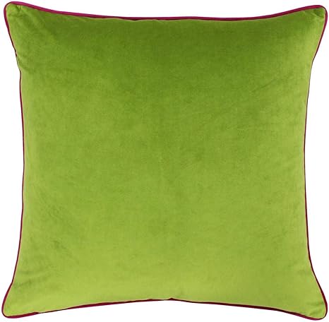 Lime green velvet pillow Outlet