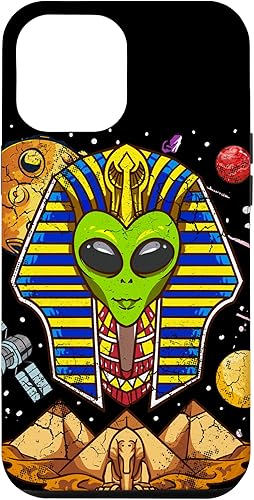 Miniatura 10 de Funda de pirámides de ciencia ficción egipcia para iPhone 14 Pro Alien Pharaoh Egipto