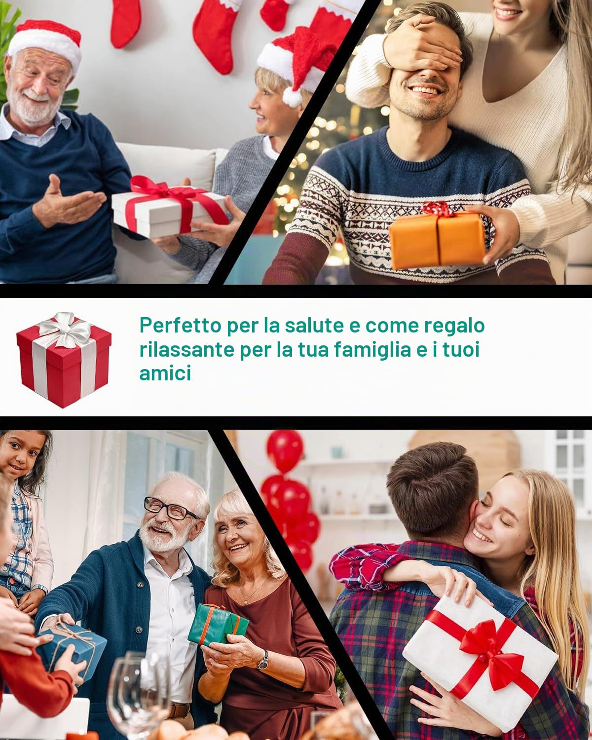 LAOBEN Massaggiatore per piedi con riscaldamento, massaggio shiatsu impasto, rilassante i muscoli dei piedi e delle gambe, massaggiatore per gambe con rulli da massaggio, regalo per mamma, papà e