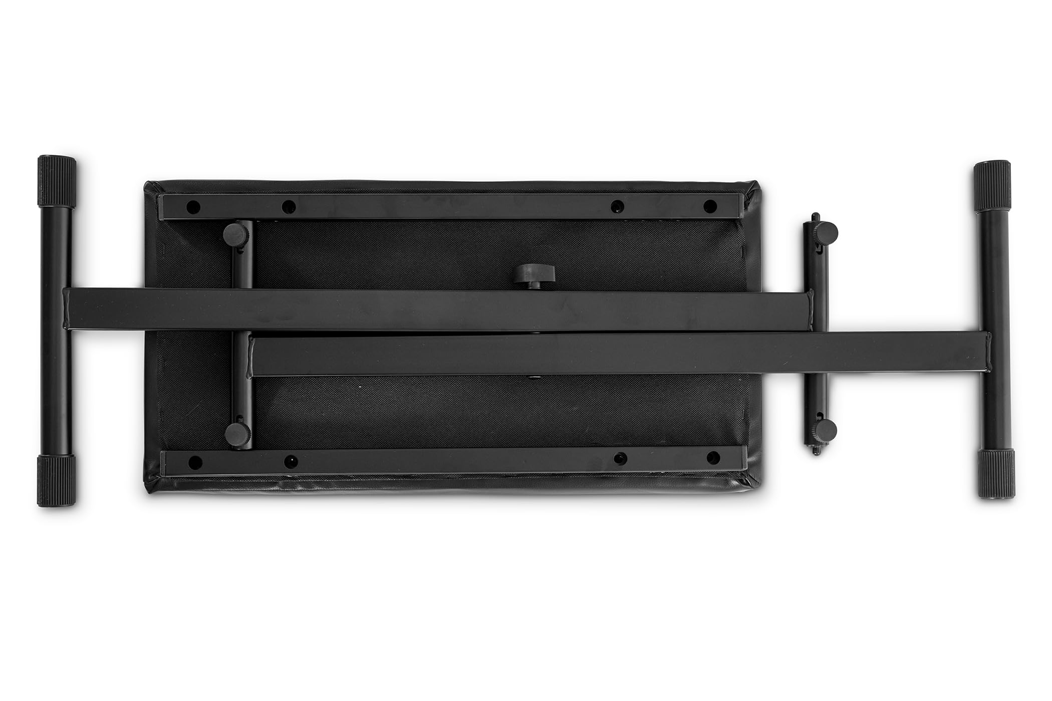 Gewa 900533 Keyboardbank (3-fach höhenverstellbar, Polsterung 7 cm, Höhe 55 - 68 cm) schwarz