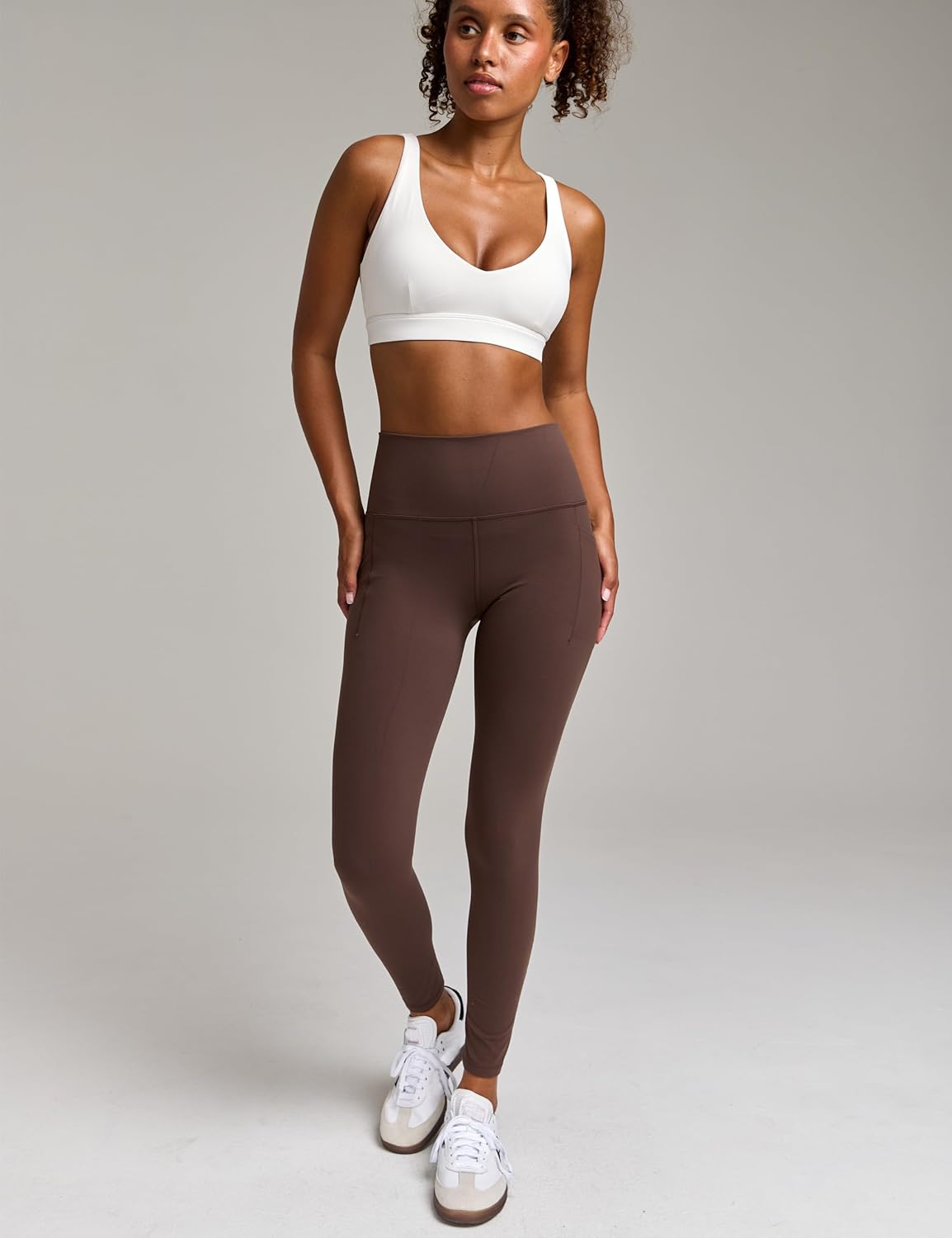 Women's High Waisted Thick Yoga Leggings with Pockets 25'' Buttery Soft Squat Proof Gym Athletic Workout Pants - Image 3