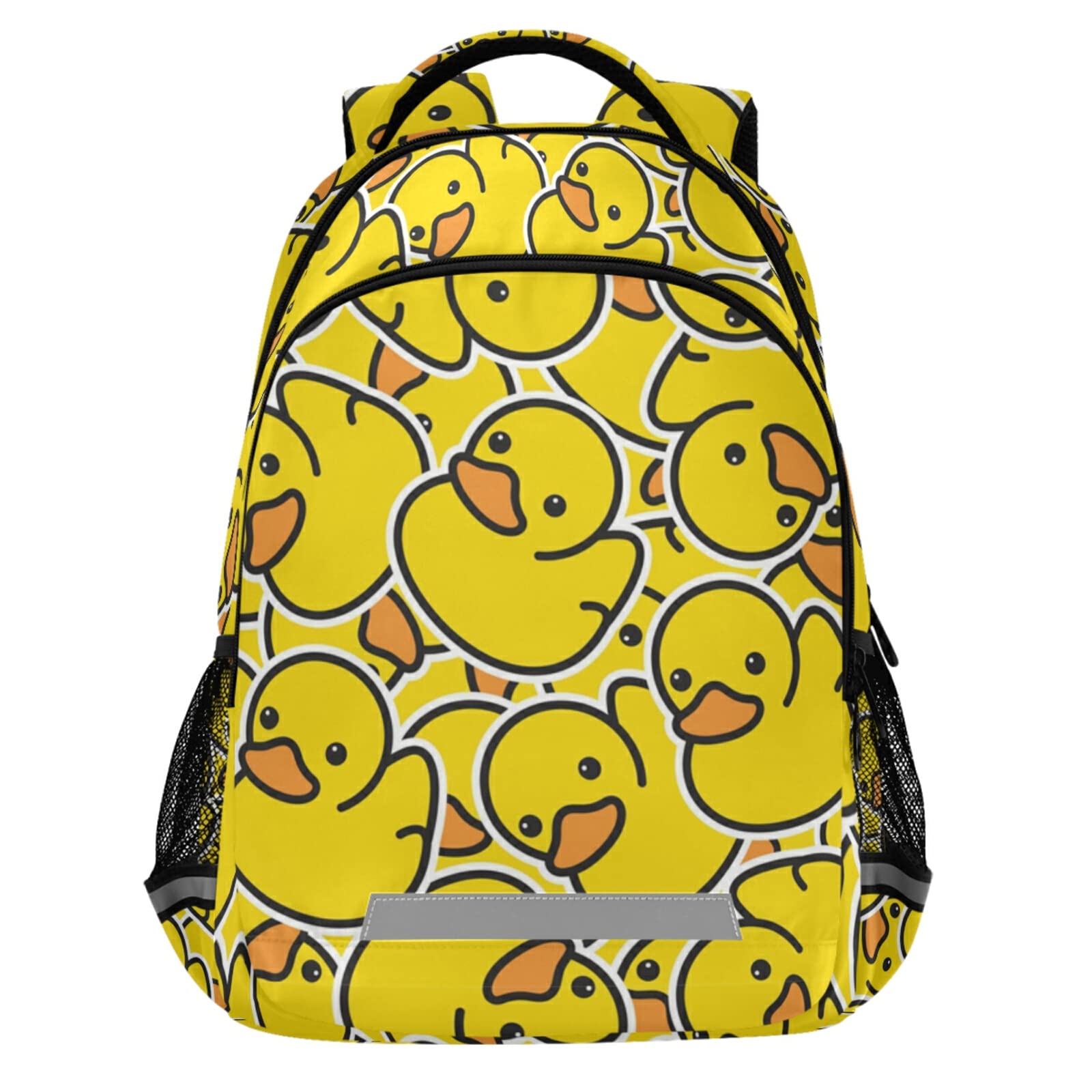 Sinestour Rubber Duck School Backpack for Teen Bookbag for Middle School/High School/Teenagers/College Boys Girls Portable Wide shoulder strap