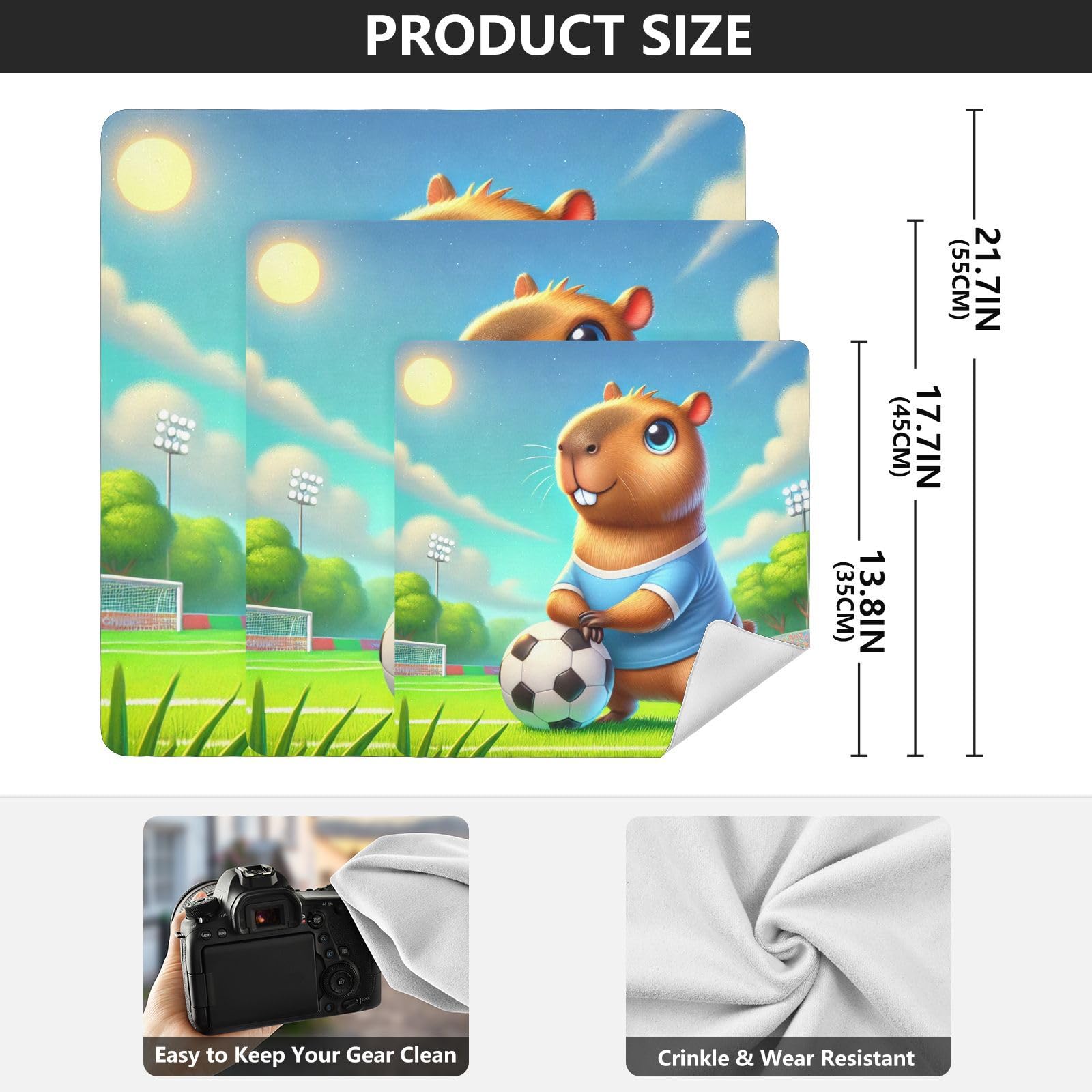 Joko Ivery Capybara Soccer Self-adhesive Cloth 17.7