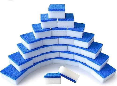 Miniatura 2 de Mr White - Esponja mágica de borrador 4 veces más fuerte, paquete de 25, cepillo de limpieza, esponja de limpieza, limpieza multiusos, limpieza del