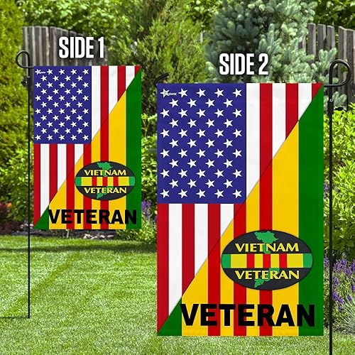 Miniatura 8 de Flagwix Bandera de casa de veterano de Vietnam TRL287F, bandera de casa (29.5 x 39.5 pulgadas)  Banderas de jardín de Estados Unidos de poliéster