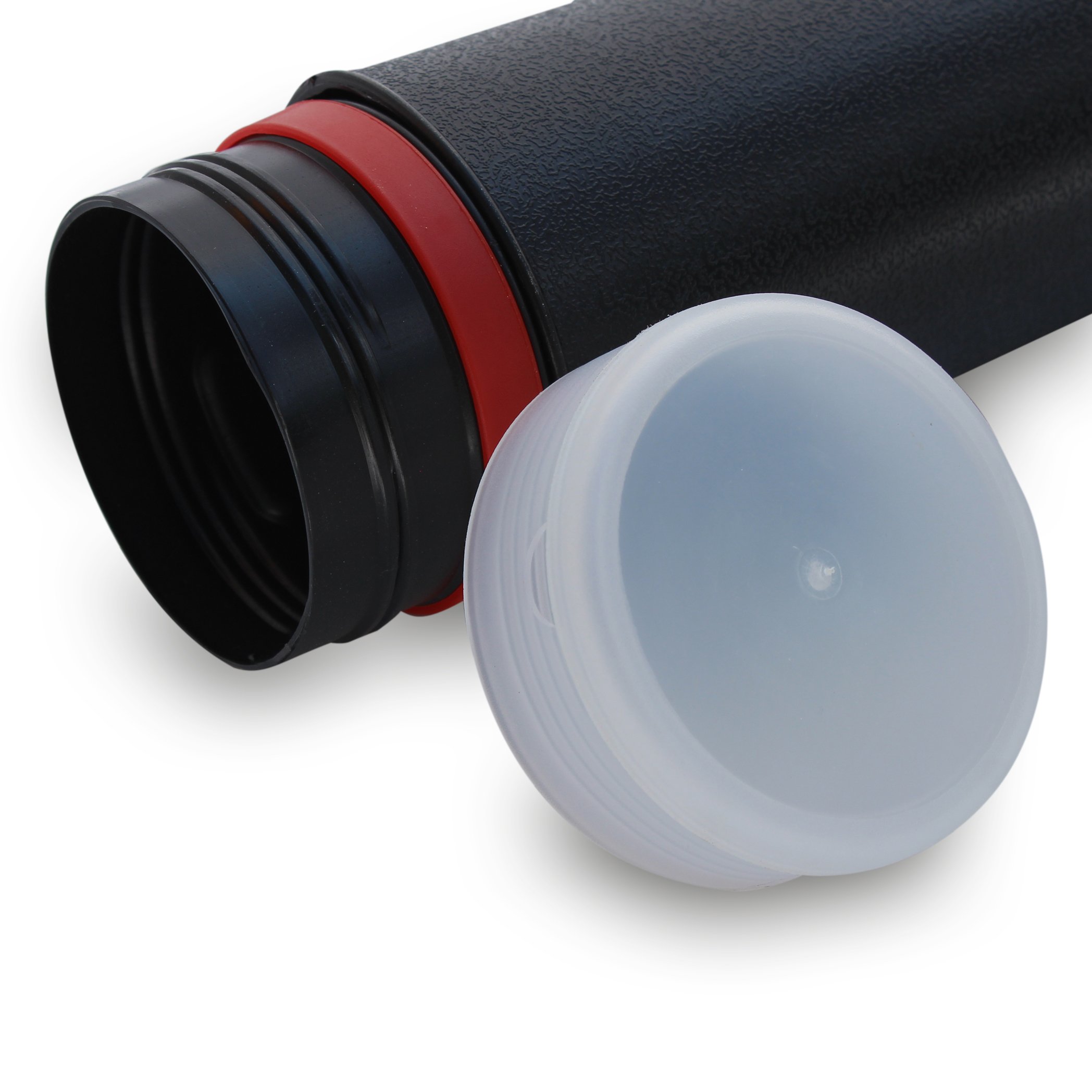 Zeichenrolle, Posterrolle Ø 8,5 cm, Transportrolle für Pläne, Plakate, Flipchart, 60-100 cm ausziehbar, DIN A2 – DIN A0 und größer, Schultergurt, stabiler Köcher