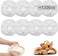 QUPIVA 120 Pack Shower Caps for Sourdough Bread Proofing - Reusable Elastic Plastic Bowl Covers, Fits Up to 16.5"