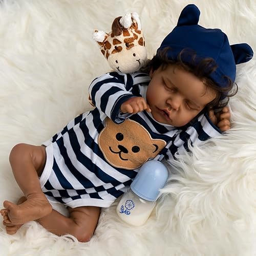 Miniatura 2 de Jirachi Muñecas de bebé Reborn realistas, muñeca de bebé recién nacido de la vida real, cuerpo completo de silicona con accesorios de juguete, juego