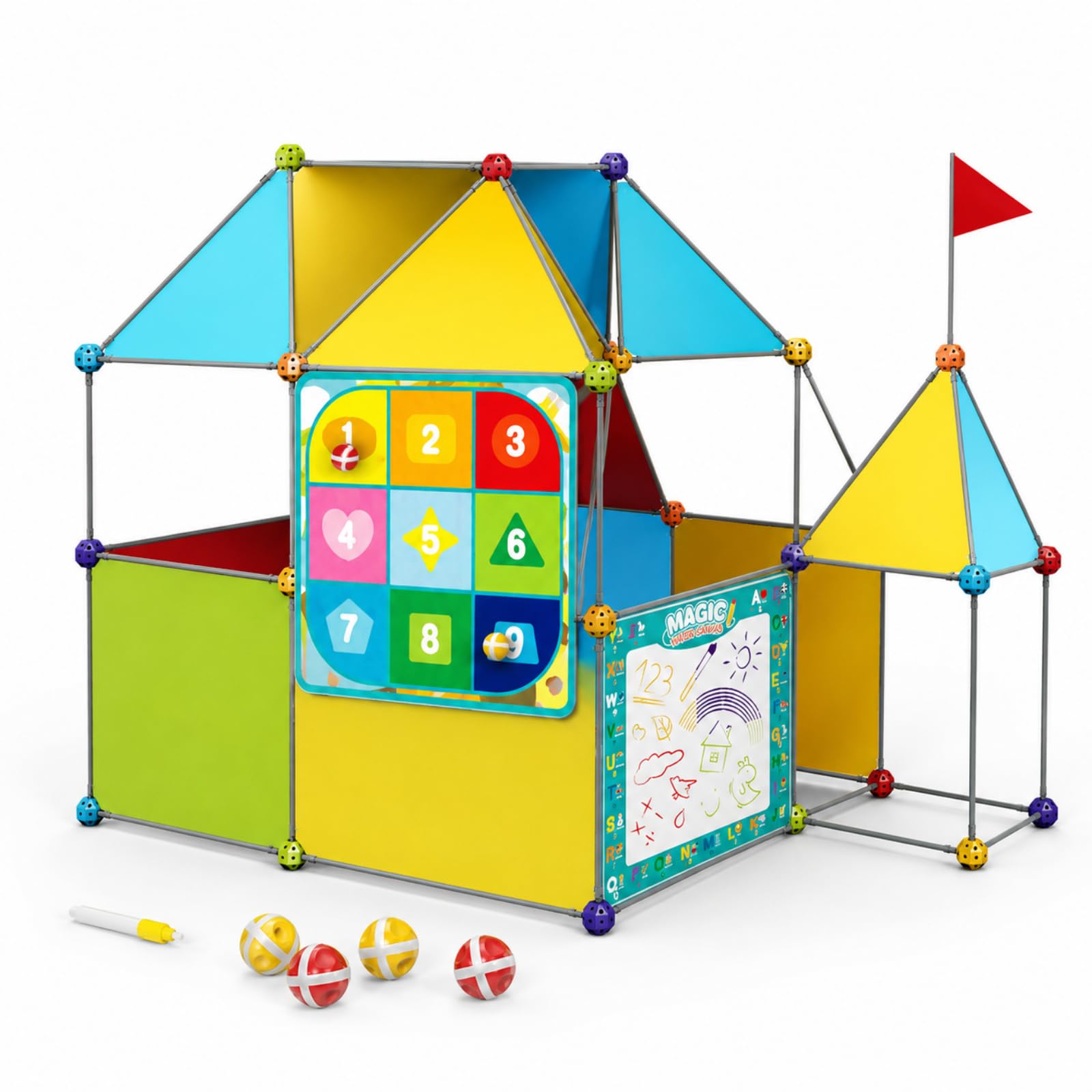 50% Off DIY Kids Building Playhouse Kit – STEM Toy - Image 1