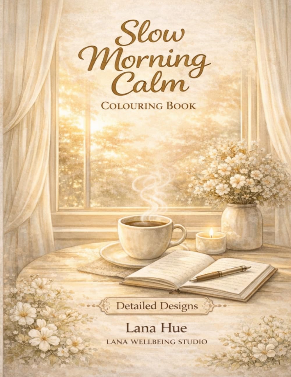 Slow Morning Calm Colouring Book: Relaxing Slow Living Scenes, Cosy Morning Rituals, Coffee Moments & Peaceful Daily Routines for Stress Relief (Calm Colouring Books for Relaxation)