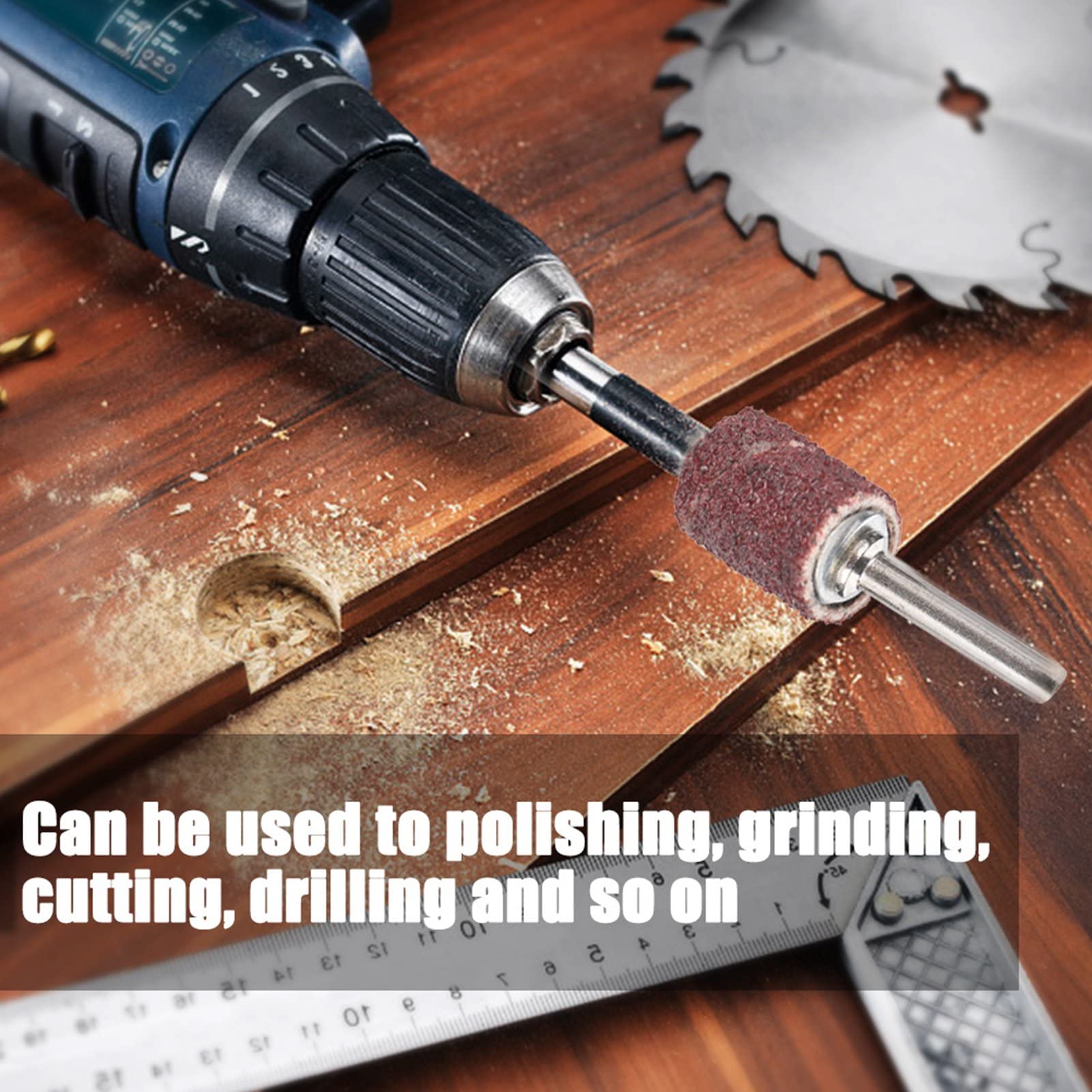 Sanding Band Set for Polishing and Grinding with 102 Pcs Abrasive Sanding Rings Ideal for Wood Stone Ceramic - Image 3