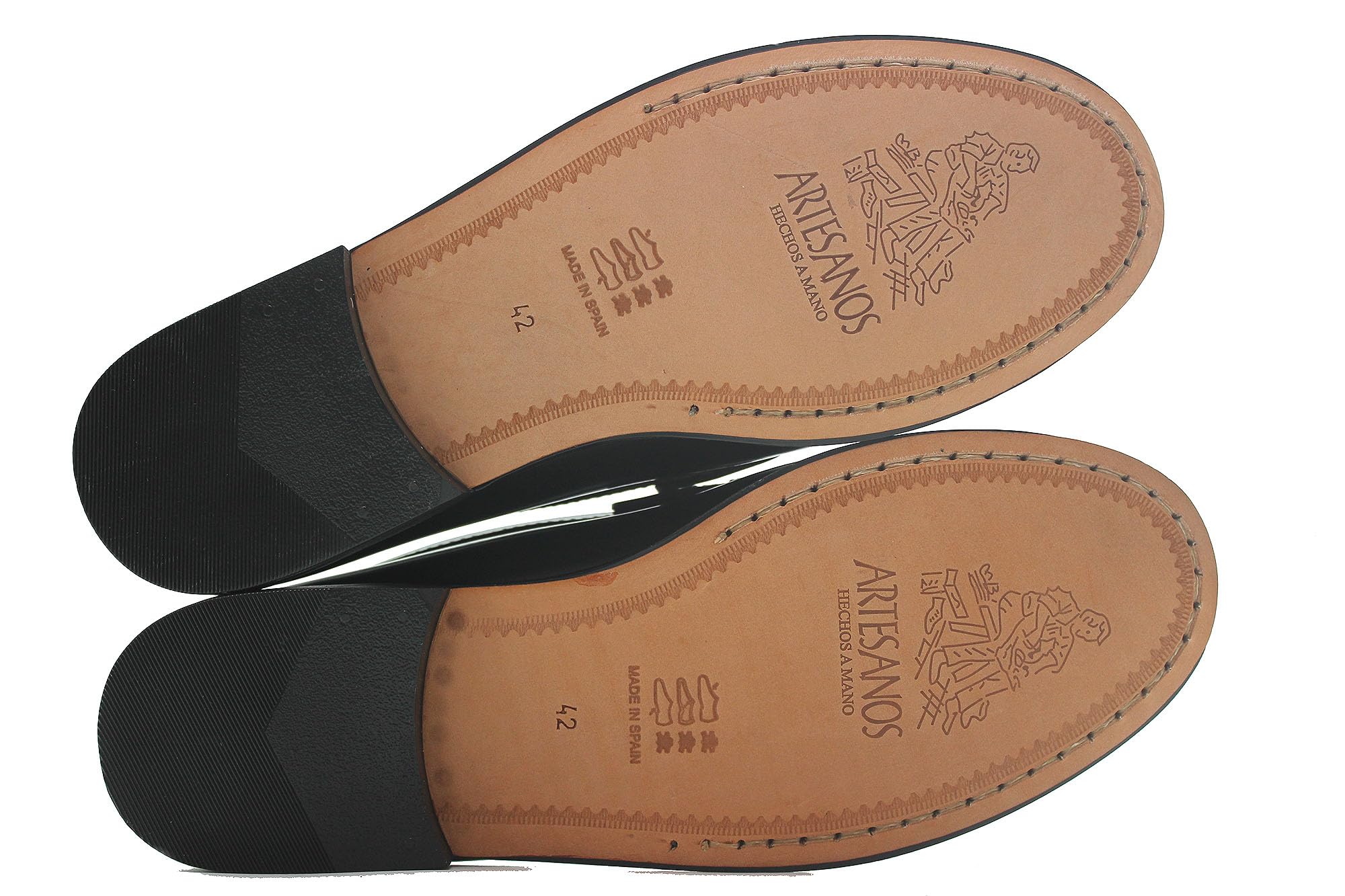 LATINO - Zapato mocasín,Castellano de Piel sin Cordones,Antifaz,Suela de Piel Cosida a Mano,tacón,Estrecho, para: Hombre