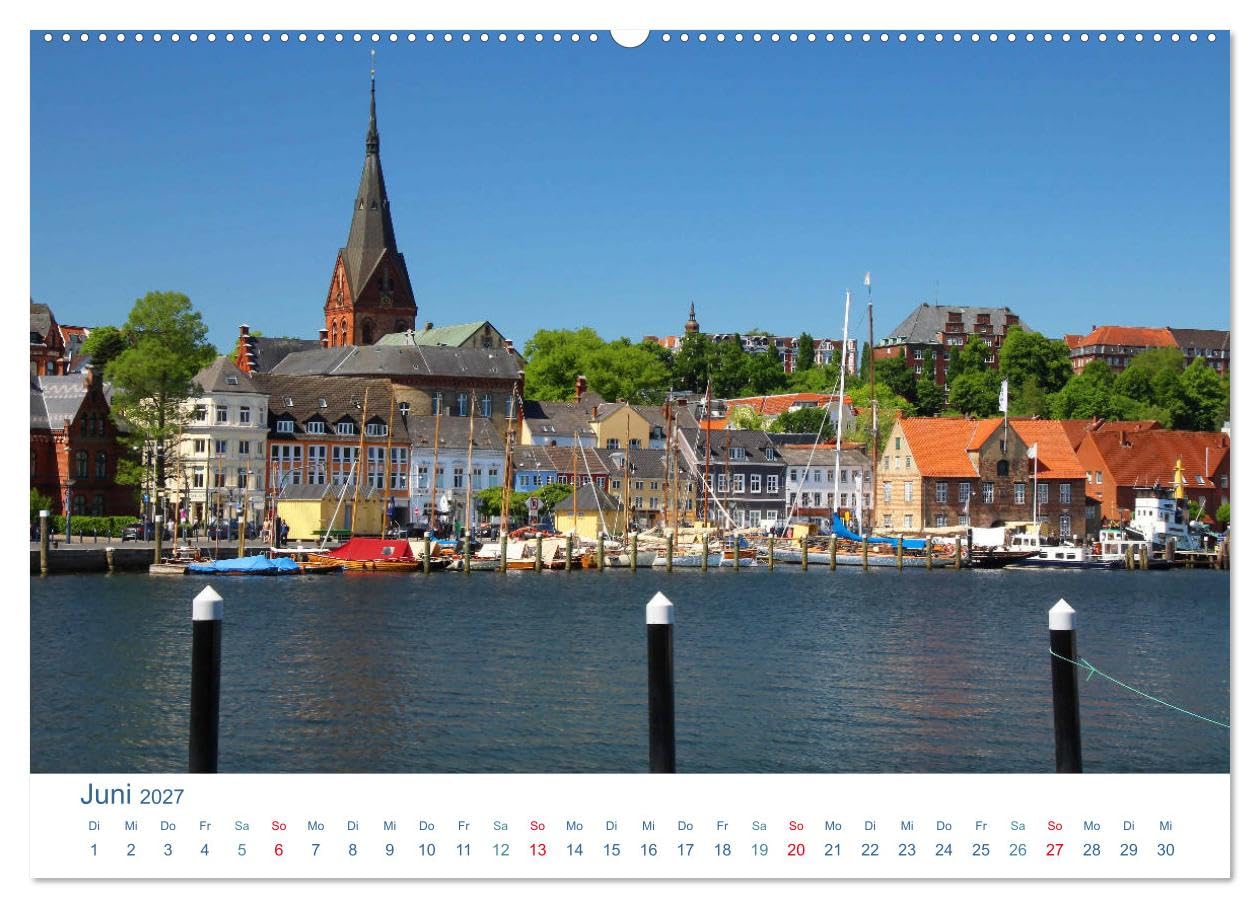 CALVENDO - Flensburg 2027. Impressionen rund um den Hafen (hochwertiger Premium Wandkalender 2027 DIN A2 quer), Kunstdruck in Hochglanz: Maritime Fotoimpressionen von Flensburg und ihrem Hafen.