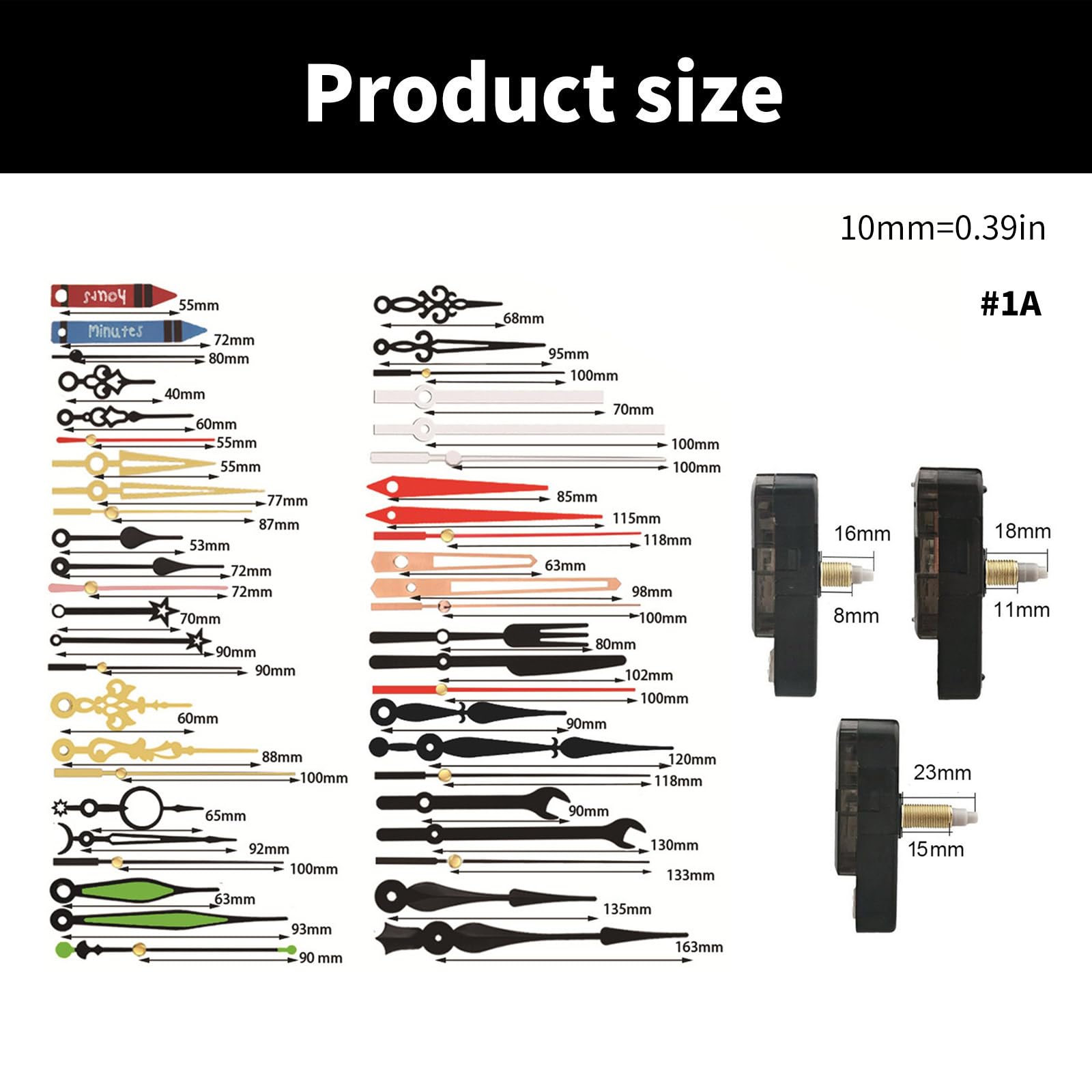 Pendel-Uhrwerk-Mechanismus, Quarz-Uhrwerk-Kits, Ersatz-Langwellen-Reparaturzubehör, inklusive Zeiger-Kits