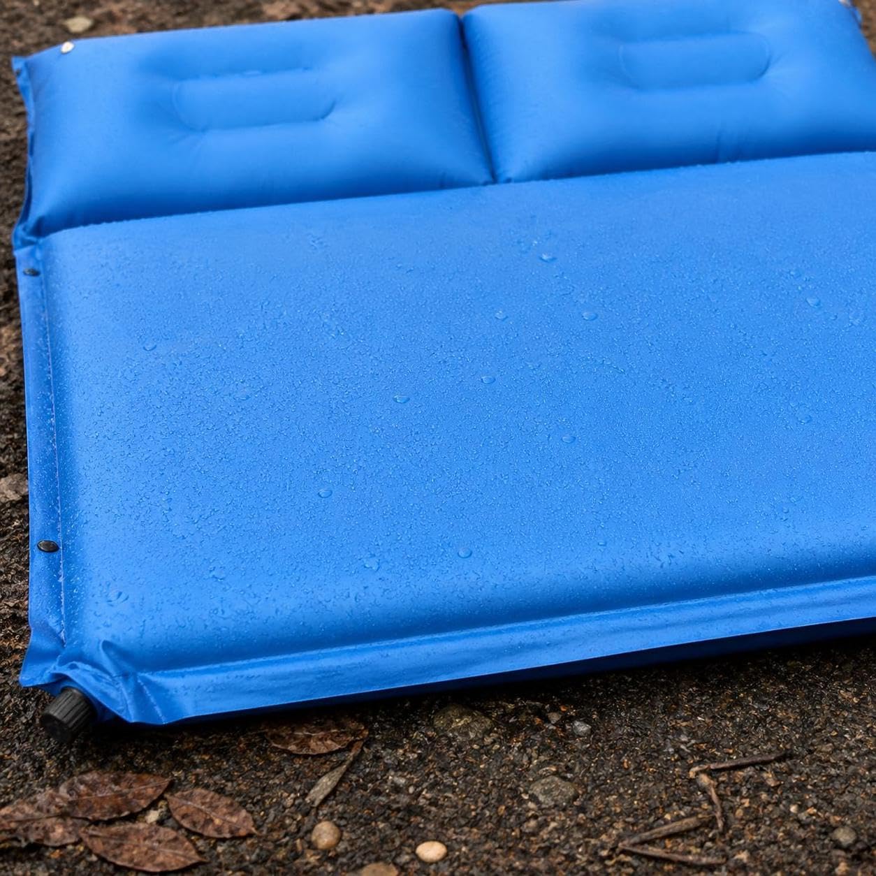 Matelas Autogonflant Camping 3.5cm | Polyester et PVC | raccordable | sac rangement inclus | épaisseur 3.5cm | pour le trekking | pour le pique-nique