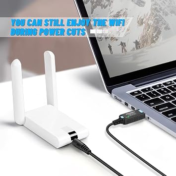 FARSENSE USB to DC 12V Step Up Power Cable (3ft), DC Jack 5.5 x 2.5mm (3.5 x 1.35mm) USB Boost Converter with LED Indicator