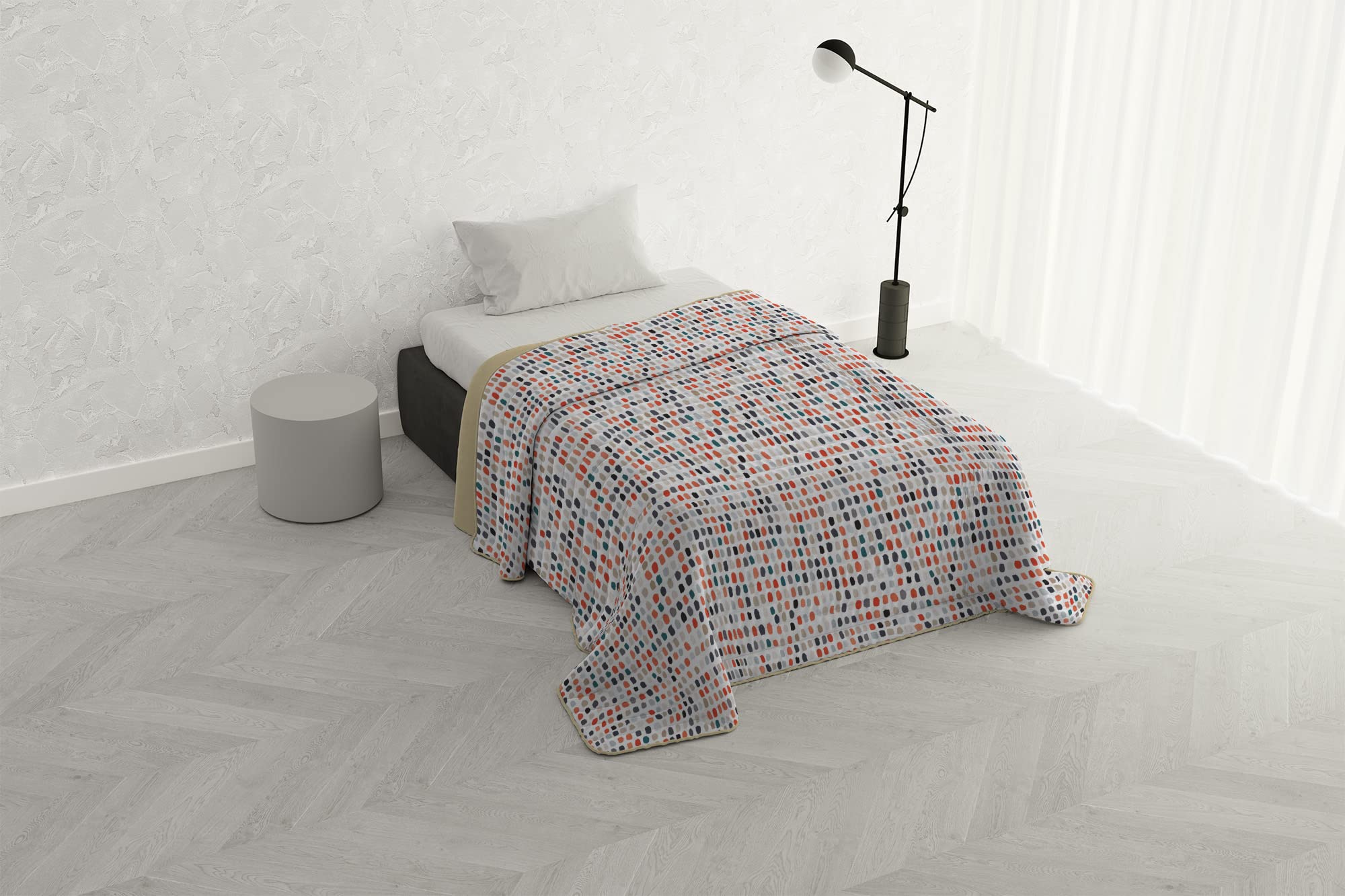 Italian Bed Linen Fantasy Edredón de Verano, Multicolor (Bosquejo), Doble Pequeño (200x200 cm/50 cm/52x82 cm)